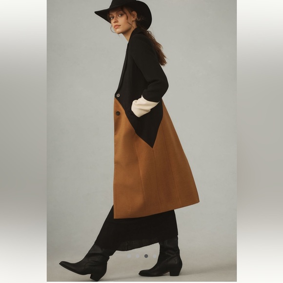 Avec Les Filles Wavy Colorblock Coat || NWOT || Size XL - Picture 2 of 15